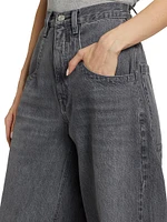 The Skater Denim Wide-Leg Jeans