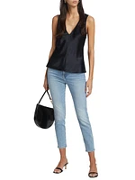 Le High Skinny Cropped Jeans