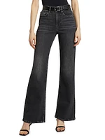 Le Slim High-Rise Stretch Wide-Leg Jeans