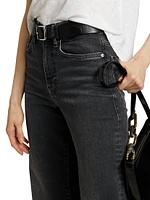 Le Slim Mid-Rise Stretch Straight-Leg Jeans