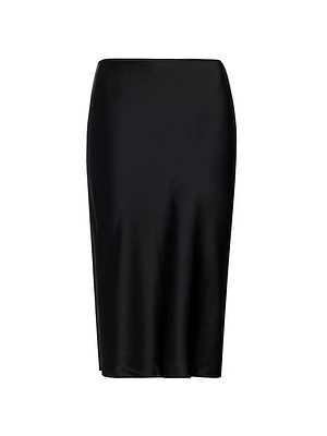 Silk Bias-Cut Midi-Skirt