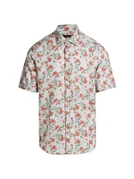 COLLECTION Floral Button-Front Shirt