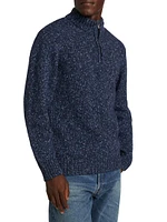 COLLECTION Twisted Yarn Quarter-Zip Sweater