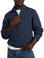 COLLECTION Twisted Yarn Quarter-Zip Sweater