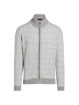 COLLECTION Jacquard Full-Zip Sweater