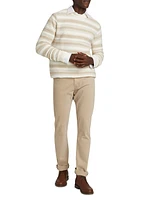 COLLECTION Raised Stripe Crewneck Sweater