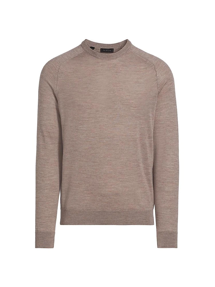 COLLECTION Wool-Silk Lightweight Crewneck Sweater