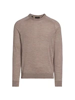 COLLECTION Wool-Silk Lightweight Crewneck Sweater