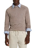 COLLECTION Wool-Silk Lightweight Crewneck Sweater