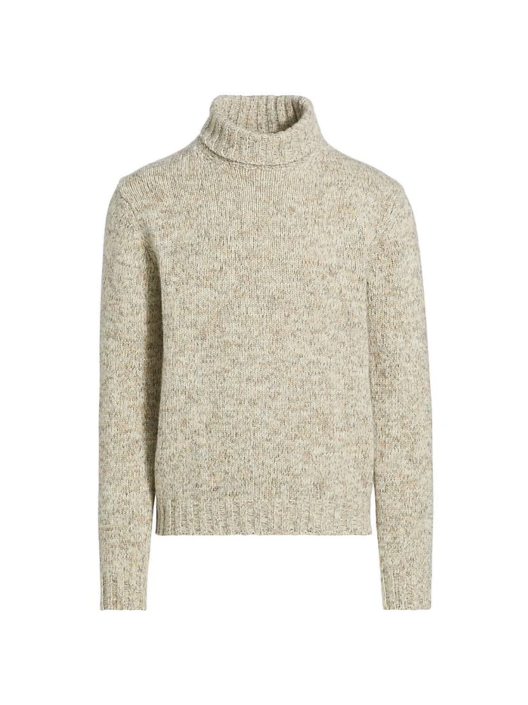 COLLECTION Melange Turtleneck Sweater