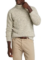 COLLECTION Melange Turtleneck Sweater