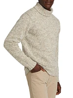 COLLECTION Melange Turtleneck Sweater