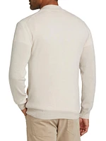 COLLECTION Cashmere Baseball Bomber Sweater