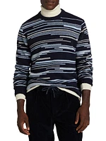 COLLECTION Irregular Stripe Crewneck Sweater