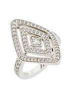 Diamante 18K White Gold & 0.85 TCW Diamond Ring