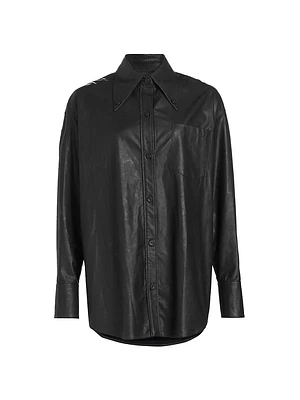 Sunday Scaries Annotto Vegan Leather Shirt