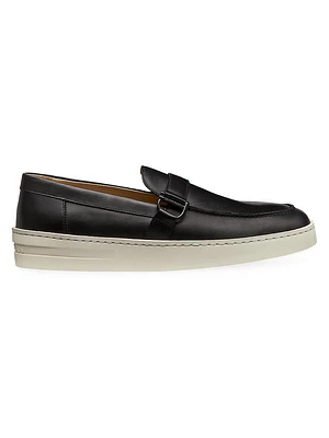 Hamptons Leather Buckle Loafers