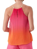 Nayarit Pleated Chiffon Top