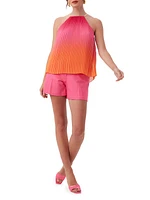 Nayarit Pleated Chiffon Top