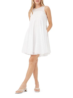 Mauvie Sleeveless Cotton Minidress