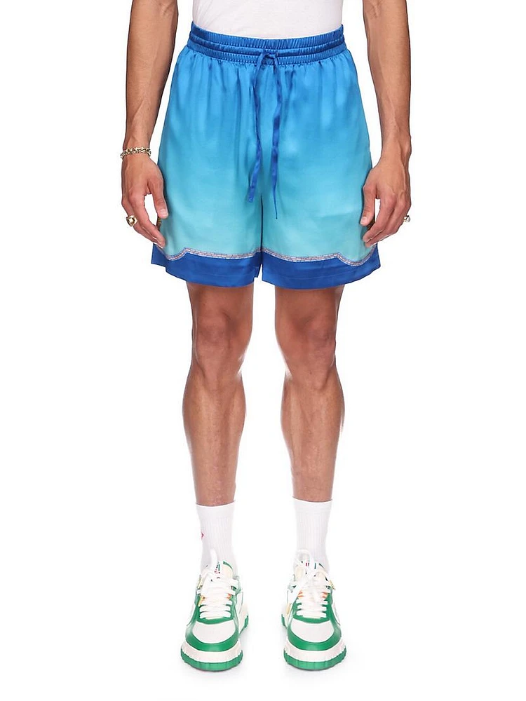 Ombré Silk Shorts