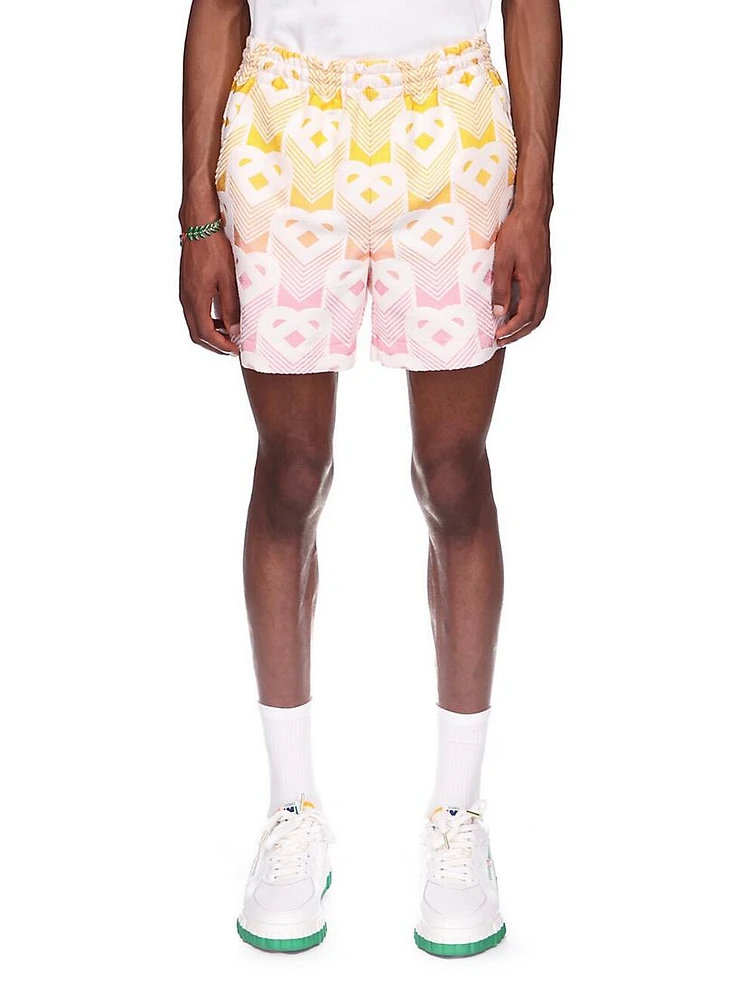 Gradient Logo Terry Shorts