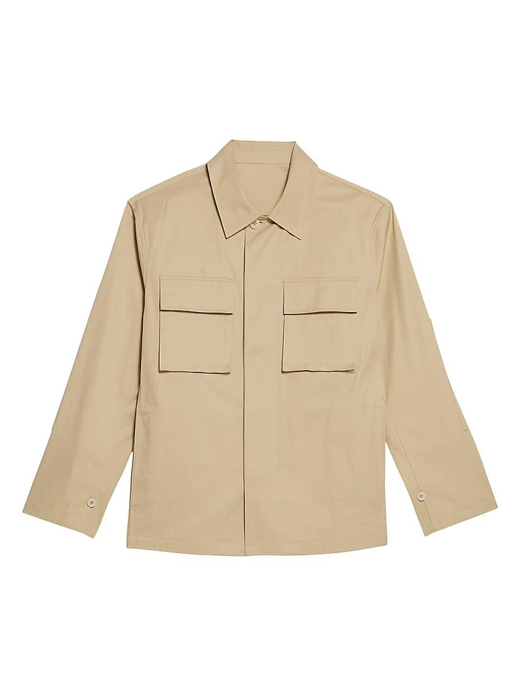 Cotton Relaxed-Fit Utility Jacket