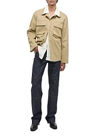 Cotton Relaxed-Fit Utility Jacket