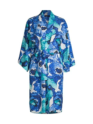 Poppy Crepe Robe