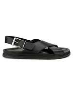 Leather Crisscross Sandals