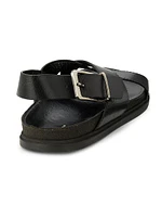 Leather Crisscross Sandals