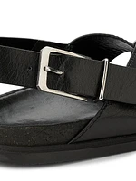 Leather Crisscross Sandals