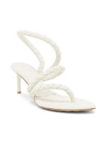 Leaf 60MM Strappy Leather Sandals