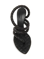 Leaf 90MM Leather Sandals