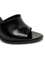 Cha-Cha 100MM Sculptural Leather Mules