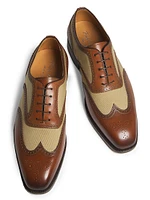 Devon Leather & Cotton Brogues