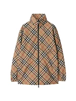 Oversized Check Coat