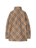 Oversized Check Coat