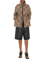 Oversized Check Coat