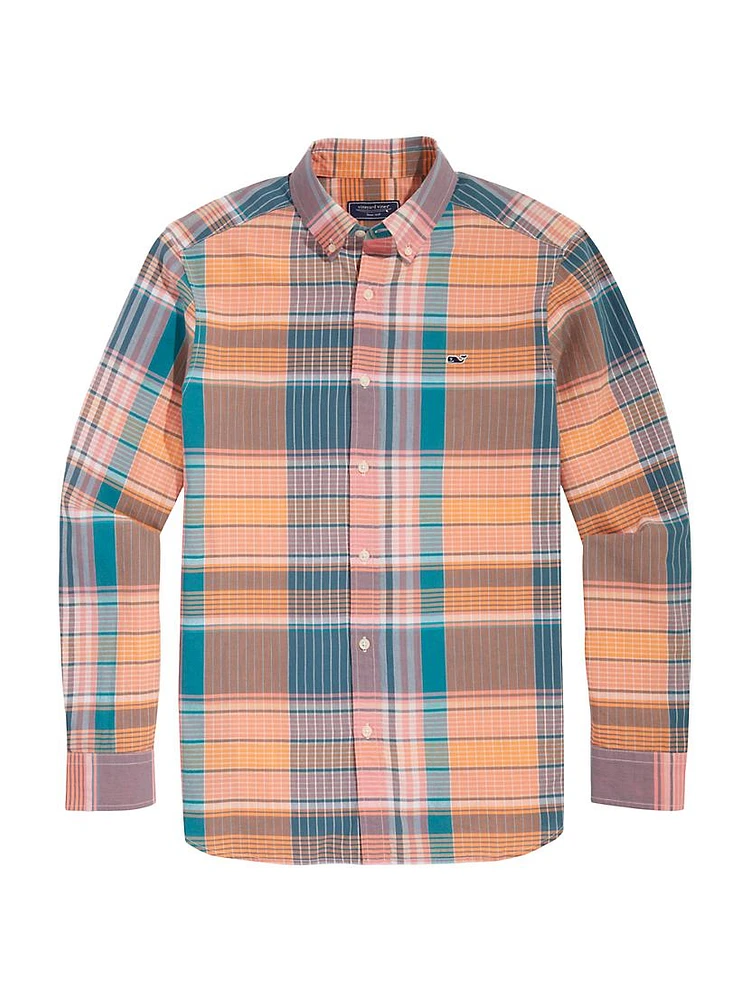 Plaid Madras Whale Shirt