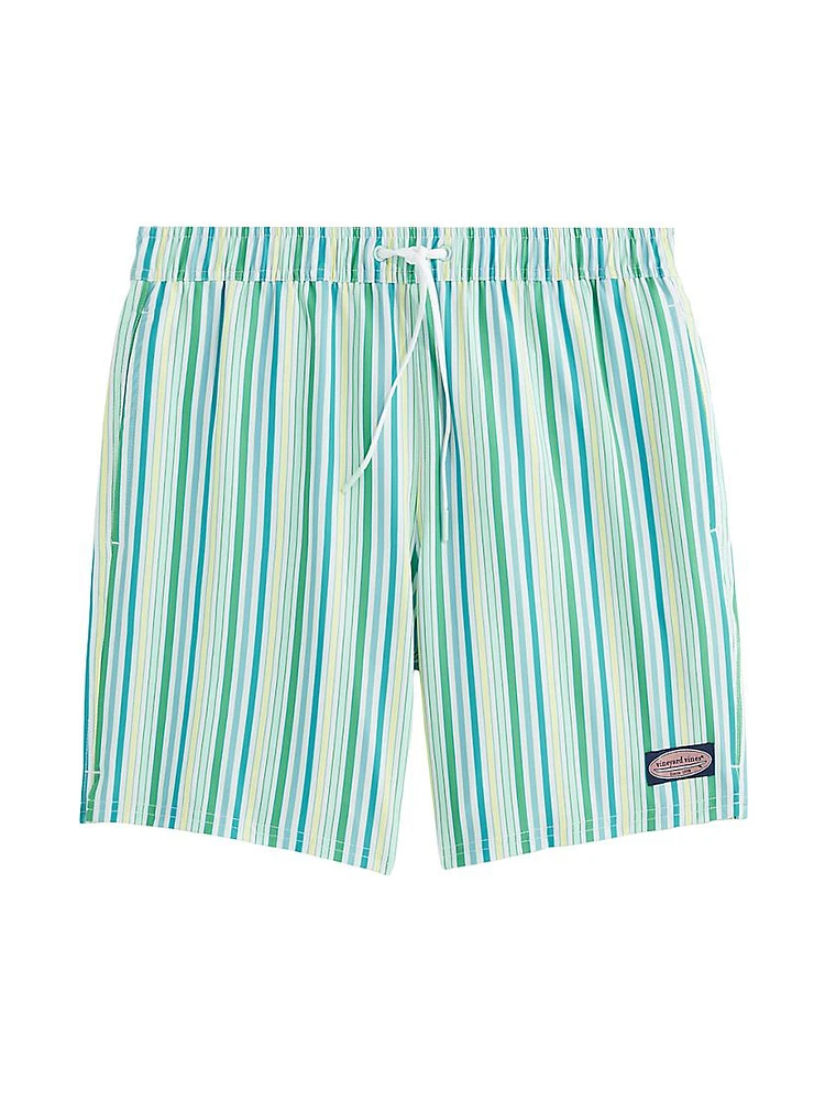 7-Inch Striped Chappy Swim Trunks