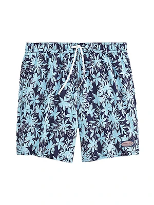 7-Inch Floral Print Chappy Trunks