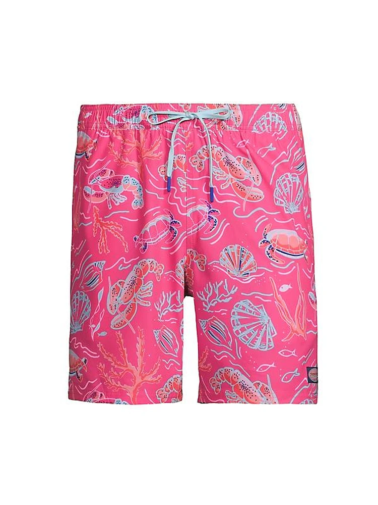 Chappy Printed Swim Trunks