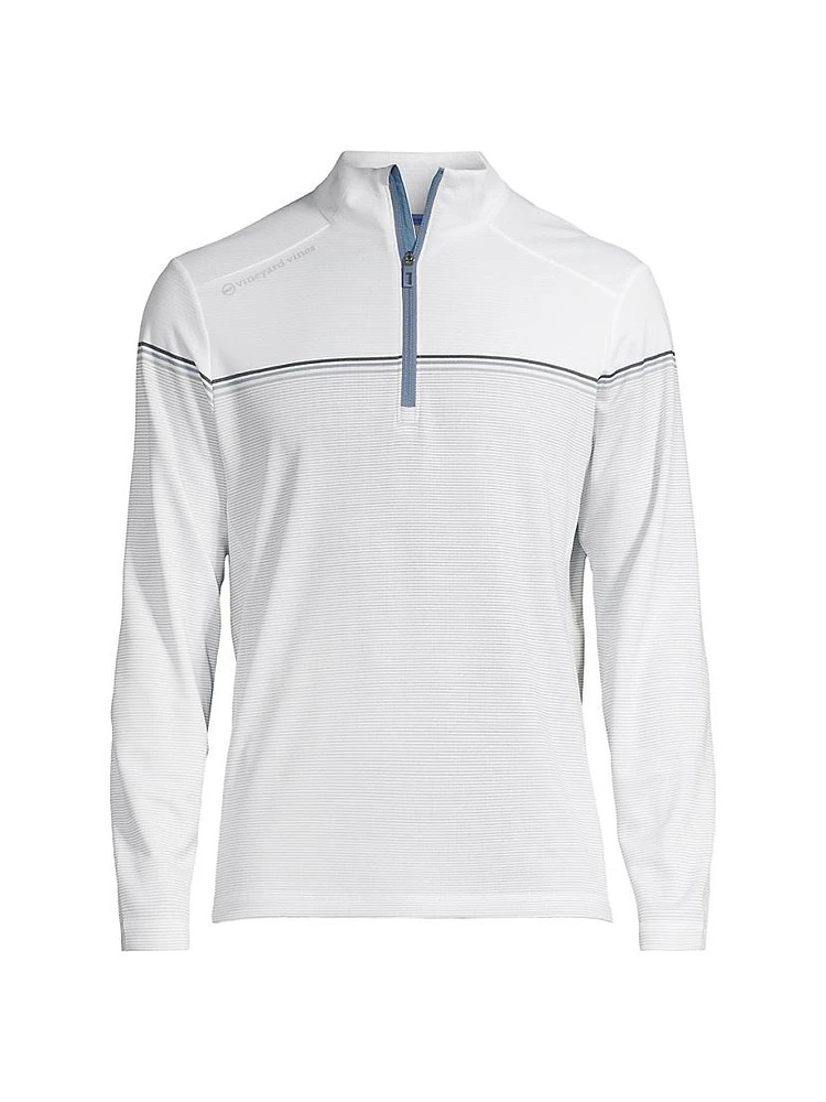 Sankaty Striped Quarter-Zip Sweatshirt