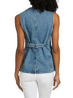 Sleeveless Denim Waistcoat