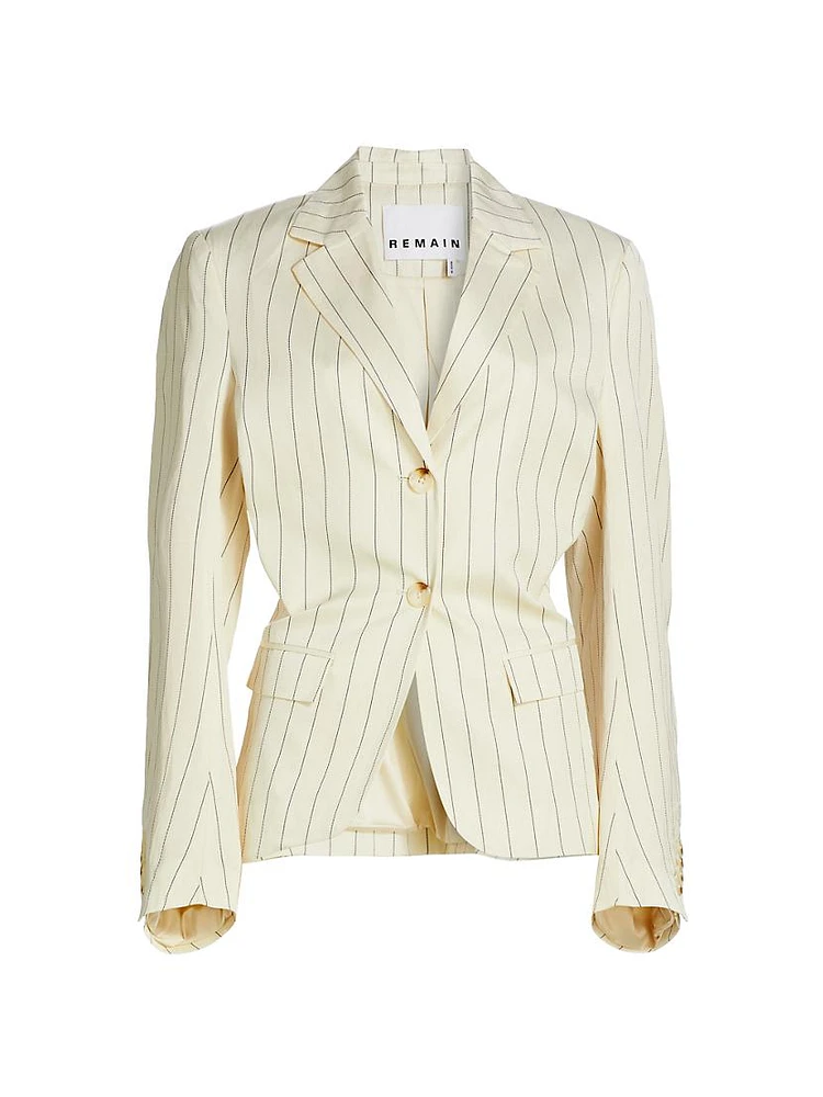 Drapy Stripe Blazer