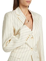 Drapy Stripe Blazer