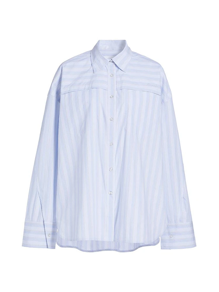 Cotton Poplin Oversized Shirt