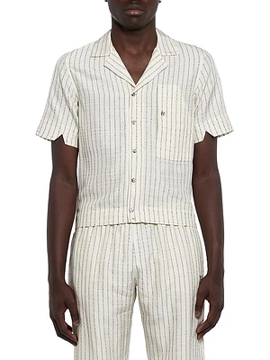 Taye Pinstriped Short-Sleeve Shirt