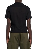 Taye Button-Front Camp Shirt